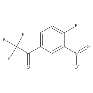 2,2,2-Trifluoro-1-(4-fluoro-3-nitrophenyl)ethanone Structure