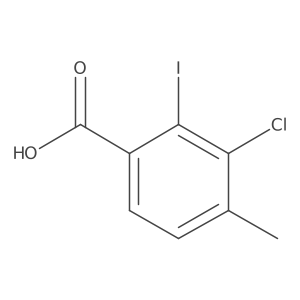 3-Chloro-2-iodo-4-methylbenzoic acid Structure