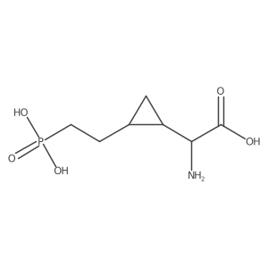 Cyclopropaneacetic acid, I+/--amino-2-(2-phosphonoethyl)-, [2I+/-(S*),3I(2)]- Structure