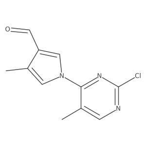 1-(2-Chloro-5-methylpyrimidin-4-yl)-4-methylpyrrole-3-carbaldehyde结构式