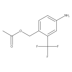 [4-Amino-2-(trifluoromethyl)phenyl]methyl acetate Structure