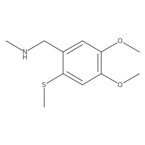 {[4,5-Dimethoxy-2-(methylsulfanyl)phenyl]methyl}(methyl)amine结构式