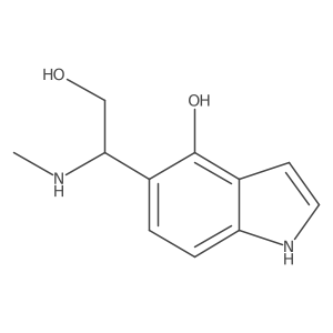 1h-Indole-5-ethanol,4-hydroxy-b-(methylamino)-结构式