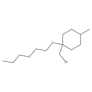 1-(Bromomethyl)-4-methyl-1-(2-propoxyethoxy)cyclohexane结构式
