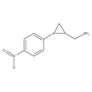 [2-(4-Nitrophenyl)cyclopropyl]methanamine Structure