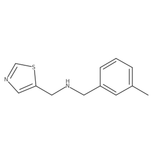 [(3-Methylphenyl)methyl](1,3-thiazol-5-ylmethyl)amine结构式