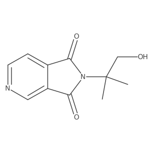 1H-Pyrrolo[3,4-c]pyridine-1,3(2H)-dione, 2-(2-hydroxy-1,1-dimethylethyl)- Structure