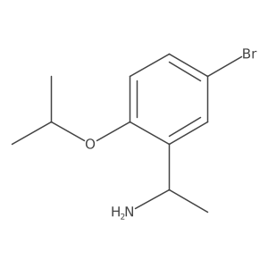 (1R)-1-[5-bromo-2-(propan-2-yloxy)phenyl]ethan-1-amine结构式