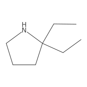2,2-Diethylpyrrolidine Structure