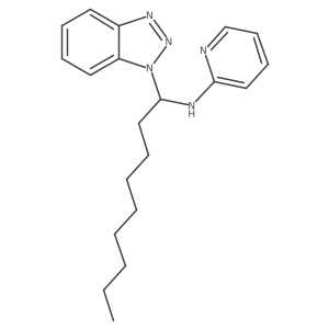 N-[1-(1H-1,2,3-Benzotriazol-1-yl)nonyl]pyridin-2-amine结构式
