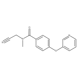 N-(cyanomethyl)-N-methyl-4-(pyridin-3-yloxy)benzamide结构式