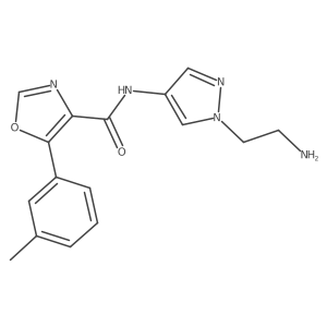 N-(1-(2-Aminoethyl)-1H-pyrazol-4-yl)-5-(m-tolyl)oxazole-4-carboxamide Structure