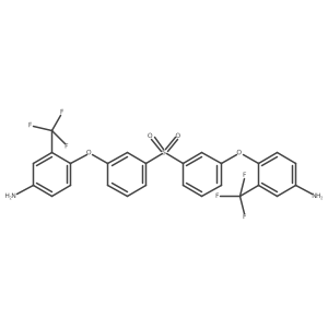 4-[3-[3-[4-Amino-2-(trifluoromethyl)phenoxy]phenyl]sulfonylphenoxy]-3-(trifluoromethyl)aniline Structure