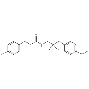 1-(4-Fluorobenzyl)-3-(2-hydroxy-3-(4-methoxyphenyl)-2-methylpropyl)urea结构式