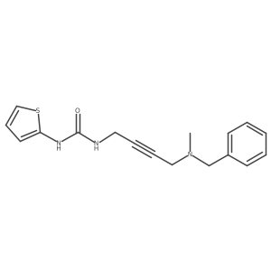 1-[4-[benzyl(methyl)amino]but-2-ynyl]-3-(2-thienyl)urea Structure