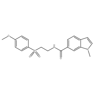 N-{2-[(4-methoxyphenyl)sulfonyl]ethyl}-1-methyl-1H-indole-6-carboxamide Structure