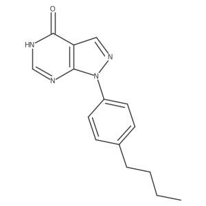 1-(4-Butylphenyl)-1H-pyrazolo[3,4-d]pyrimidin-4(5H)-one结构式