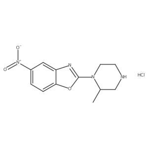 2-(2-Methylpiperazin-1-yl)-5-nitrobenzo[d]oxazole hydrochloride Structure