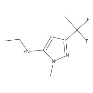 N-ethyl-1-methyl-3-(trifluoromethyl)-1H-pyrazol-5-amine Structure