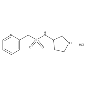 (S)-1-(pyridin-2-yl)-N-(pyrrolidin-3-yl)methanesulfonamide hydrochloride Structure