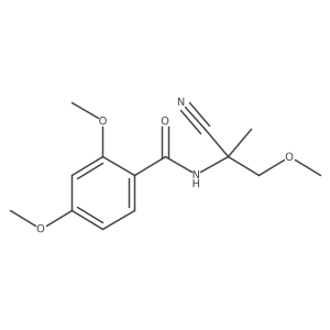 N-(1-cyano-2-methoxy-1-methylethyl)-2,4-dimethoxybenzamide结构式
