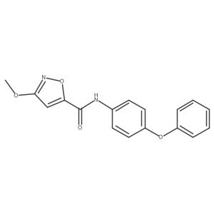 3-methoxy-N-(4-phenoxyphenyl)isoxazole-5-carboxamide Structure