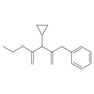 Ethyl 2-cyclopropyl-3-oxo-4-phenylbutanoate Structure