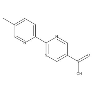 2-(5-Methylpyridin-2-YL)pyrimidine-5-carboxylic acid结构式