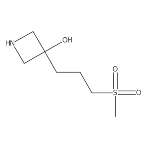 3-(3-Methanesulfonylpropyl)azetidin-3-ol Structure