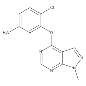 Benzenamine, 4-chloro-3-[(1-methyl-1H-pyrazolo[3,4-d]pyrimidin-4-yl)oxy]-结构式