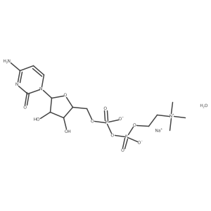 Citicoline sodium salt hydrate结构式