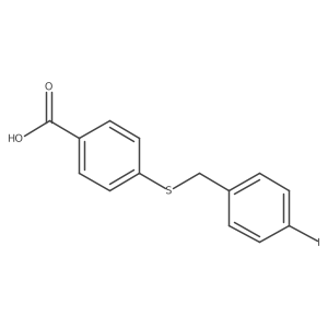 4-{[(4-Iodophenyl)methyl]sulfanyl}benzoic acid结构式
