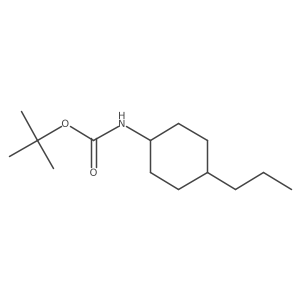 tert-Butyl ((1s,4r)-4-propylcyclohexyl)carbamate结构式