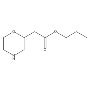 Propyl 2-(morpholin-2-yl)acetate Structure