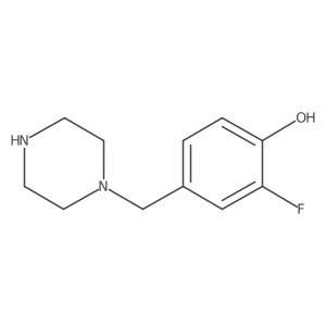 1-(3-Fluoro-4-nitrobenzyl)piperazine结构式