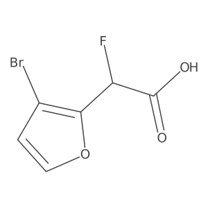 2-(3-Bromofuran-2-yl)-2-fluoroacetic acid结构式
