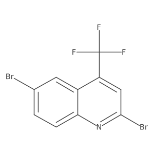 2,6-Dibromo-4-(trifluoromethyl)quinoline Structure