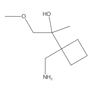 2-(1-(Aminomethyl)cyclobutyl)-1-methoxypropan-2-ol结构式