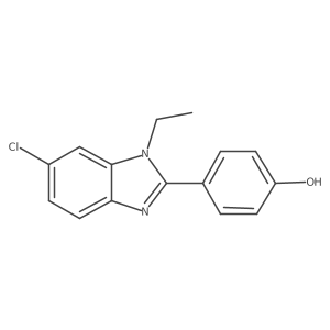 4-(6-Chloro-1-ethyl-1H-1,3-benzodiazol-2-YL)phenol Structure