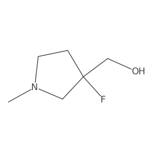 (3-Fluoro-1-methyl-pyrrolidin-3-yl)methanol Structure
