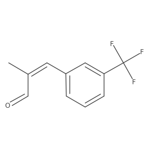 (E)-2-Methyl-3-[3-(trifluoromethyl)phenyl]prop-2-enal Structure