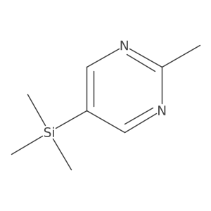 2-Methyl-5-(trimethylsilyl)pyrimidine Structure