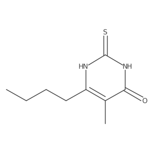 6-Butyl-5-methyl-2-sulfanylidene-1,2,3,4-tetrahydropyrimidin-4-one结构式