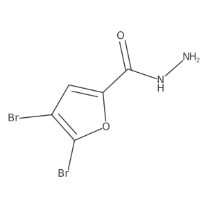 4,5-Dibromofuran-2-carbohydrazide结构式