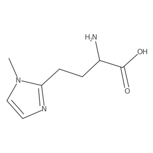 (2R)-2-amino-4-(1-methyl-1H-imidazol-2-yl)butanoic acid结构式