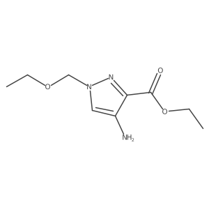 ethyl 4-amino-1-(ethoxymethyl)-1H-pyrazole-3-carboxylate Structure
