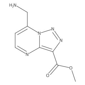 Methyl 7-(aminomethyl)-[1,2,3]triazolo[1,5-a]pyrimidine-3-carboxylate结构式