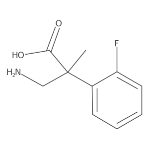 3-Amino-2-(2-fluorophenyl)-2-methylpropanoic acid结构式