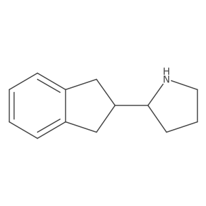 2-(2,3-dihydro-1H-inden-2-yl)pyrrolidine Structure