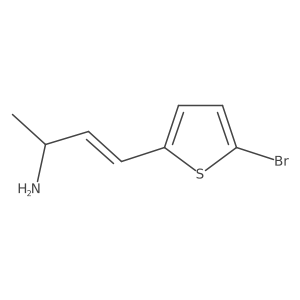 4-(5-Bromothiophen-2-yl)but-3-en-2-amine结构式